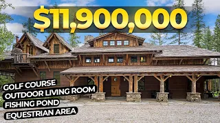 This $11.9M Ranch Will Blow Your Mind! Inside the Luxurious 40-Acre Whitefish Hills Estate 🌲🔑