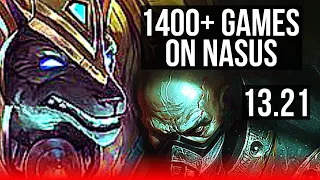 NASUS vs URGOT (TOP) | 2.1M mastery, 1400+ games, 9/2/12, Godlike | EUW Master | 13.21