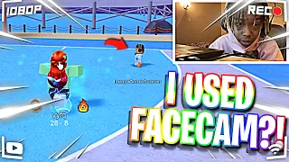 SO i PLAYED hoopz USING my FACECAM and THIS happened.. | Roblox Hoopz