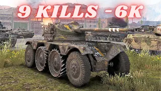 Panhard EBR 75 (FL 10)  9 Kills 6K Damage World of Tanks Replays 4K