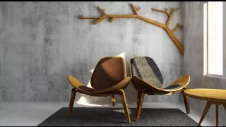 Shell Chair turntable animation