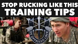 STOP RUCKING MULTIPLE TIMES PER WEEK | GREEN BERET, RANGER, SEAL, PJ TRAINING TIPS