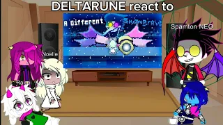 DELTARUNE react to "A different Snowgrave" | Read Description | Gacha Reaction