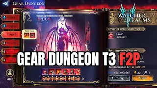 Watcher Of Realms | Gear Dungeon (Gear Raid 4) Stage 3 (F2P Account)