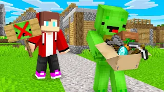 Why Did JJ Kick Mikey Out Of The Village in Minecraft (Maizen)