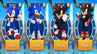 Sonic vs Shadow the Hedgehogs in Sonic Dash vs Boom - All 59 Characters Unlocked Android Gameplay