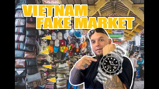 FAKE MARKET SHOPPING in Saigon, Vietnam 🇻🇳  ($10-$200 ROLEX) BAGS & MORE..