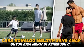 “The Next CR7 Sesungguhnya” Lihatlah Bagaimana Saat Ronaldo Melatih Anaknya Untuk Jadi Penerusnya