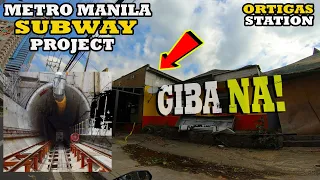 HALA! GINIGIBA NA! ORTIGAS STATION BINAKURAN NA! | METRO MANILA SUBWAY UPDATE