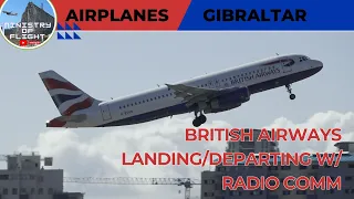 British Airways Landing and Departing at Gibraltar International Airport 03 March 2024