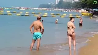 Jomtien Beach Pattaya Thailand 2016 / Пляж Джомтьен  Паттайя  Тайланд 2016г