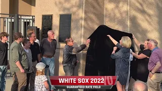 Statue of Former Illinois Gov James R Thompson unveiled at Chicago White Sox Guaranteed Rate Field