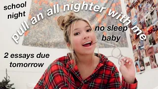 PULLING AN ALL NIGHTER ON A SCHOOL NIGHT | VLOGMAS DAY 7