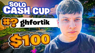 ВЫИГРАЛ 100$ ФОРТНАЙТ СОЛО КEШ КАП