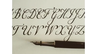 how to write in calligraphy with fountain pen - easy version for beginners