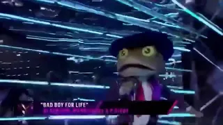 Frog sings bad boys for life