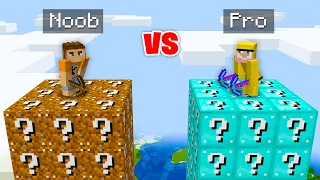 Minecraft NOOB vs PRO: Lucky Block Tower Race!