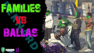 FAMILIES💚 VS  BALLAS💜(TURF TAKEOVER) part 1 | Ceylon RP | Families | Bernard