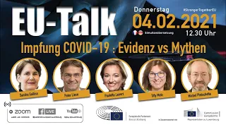 EU-Talk: Impfung COVID-19 - Evidenz vs Mythen (dt Simultanübersetzung)