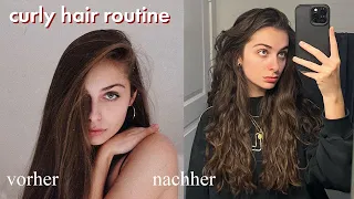 curly hair routine / ich habe herausgefunden, dass ich Locken habe