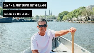 We Rented a Boat in Amsterdam! (Day 4 + 5: Amsterdam)