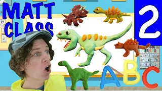 Preschool English Lesson with Matt- Number 2 - Dinosaurs