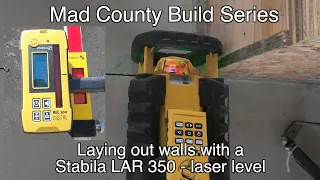Laying Out Walls | Stabila LAR 350 Laser Level