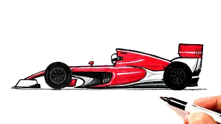 How to draw a Formula 1 car