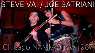 STEVE VAI and JOE SATRIANI JAM | CHICAGO NAMM 1987