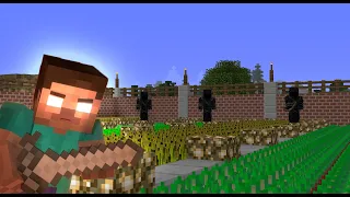 Herobrine helped me save the farm !!!!