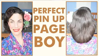 EASY 1940's hairstyles: Pin up PERFECTION 'Page boy' CHEAT
