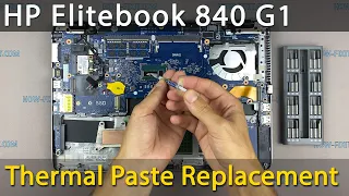 HP Elitebook 840 G1 Disassembly, fan cleaning and thermal paste replacement