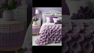 Cozy knitted sheets (share idea) #crochet #design #knitted #diy #handmade #home #blanket #sheet
