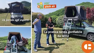 La pratica tenda gonfiabile da tetto per fuoristrada, suv, 4x4, auto piccole, leggera, spaziosa