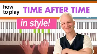 Time After Time, Piano Tutorial, true pop piano arrangement