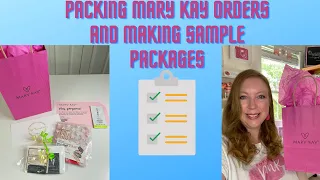 Packing Mary Kay Orders & Making Sample Packages || Business Ideas