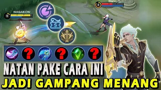 CARA MAIN NATAN TERBARU❗BUILD EMBLEM DAN ITEM NATAN TERSAKIT❗ GAMEPLAY NATAN -MOBILE LEGENDS #mlbb