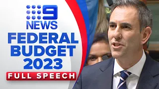 Federal Budget 2023: Treasurer Chalmers unveils surplus budget | 9 News Australia