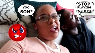 CALLING MY BOYFRIEND "BRO/SON" FOR 24 HOURS!! *HE GETS HEATED* |NY Edition