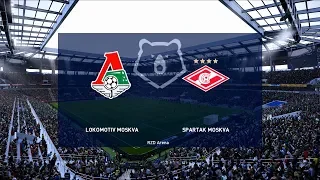 Lokomotiv Moscow vs Spartak Moscow | 2019-20 Russian Premier Liga | PES 2020