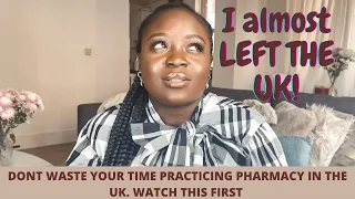 DO NOT BECOME A UK PHARMACIST UNTIL YOU HAVE WATCHED THIS!