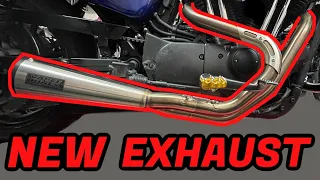 Vance & Hines Upsweep 2-1 Exhaust INSTALL on my Harley Davidson Sportster XL883L