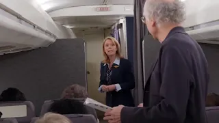 Curb Your Enthusiasm: Larry has to fly annoyed