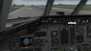 X-Plane 11 MD-82 Landing Practice 2: ILS Capture and Landing