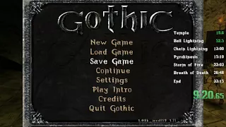 Gothic "no major glitches" Speedrun in 27:25