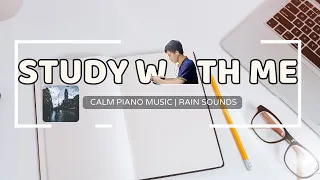 1 hour Study with me | lofi calm piano music for studying in late night