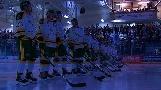 Humboldt Broncos hold moment of silence to remember bus crash victims