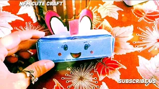 DIY Mini Tissues Holder | Easy Origami Tissue Box | Miniature Tissue Holder  | NFM CUTE CRAFT