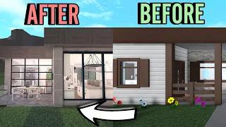 RENOVATING ANOTHER BLOXBURG STARTER HOUSE INTO A MODERN HOME | roblox