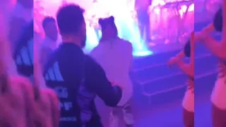 Messi dancing with de Paul